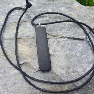 Handcrafted Irish Bog Oak Pendant (6000-YEAR OLD-Ancient Oak forest timber)