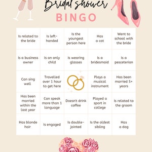 Wieczór panieński Bingo