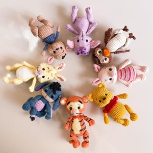 8in1 Bundle Winnie the POOH and friends Crochet Pattern Amigurumi Baby Pdf Instant Download + BONUS