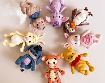 8in1 Bundle Winnie the POOH and friends Crochet Pattern Amigurumi Baby Pdf Instant Download + BONUS