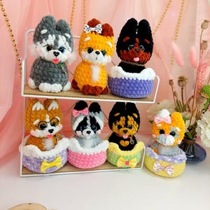 Puppies Collection Dogs Crochet Pattern Bundle PDF, Amigurumi Puppy Dog Patterns, Cute Plush Puppy Set, Beginner Friendly Crochet Tutorial