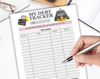 Debt Payoff Tracker, Loan Payoff Tracker, Debt Repayment, Debt Tracker, Debt Payoff Planner, Personal Finance, Budget Binder, Budget Sheet
