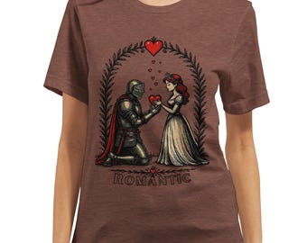 Knight & Princess Graphic Women T-Shirt: Romantic Gift For a Princess