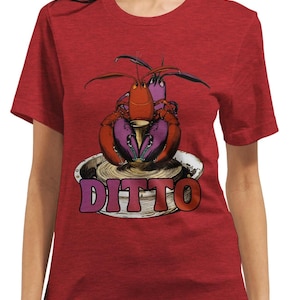 Kuscheln Hummer Baumwoll T-Shirt: Ditto, Valentinstag Geschenk für romantische Filme Fans