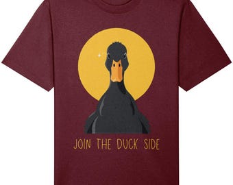 Join The Duck Side Oversized T-shirt, rolig ekologisk bomullskänsla av torr kvalitet