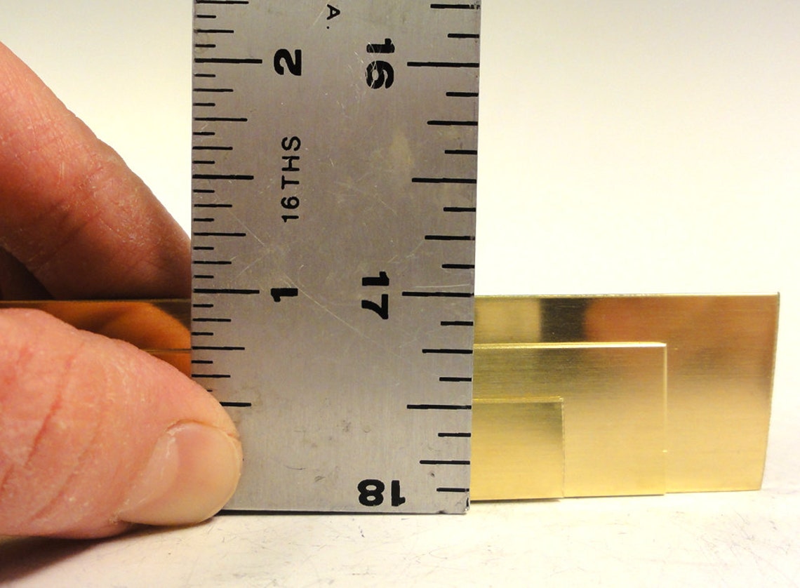 18 gauge .040 Brass Strip .75 wide 3/4 Etsy