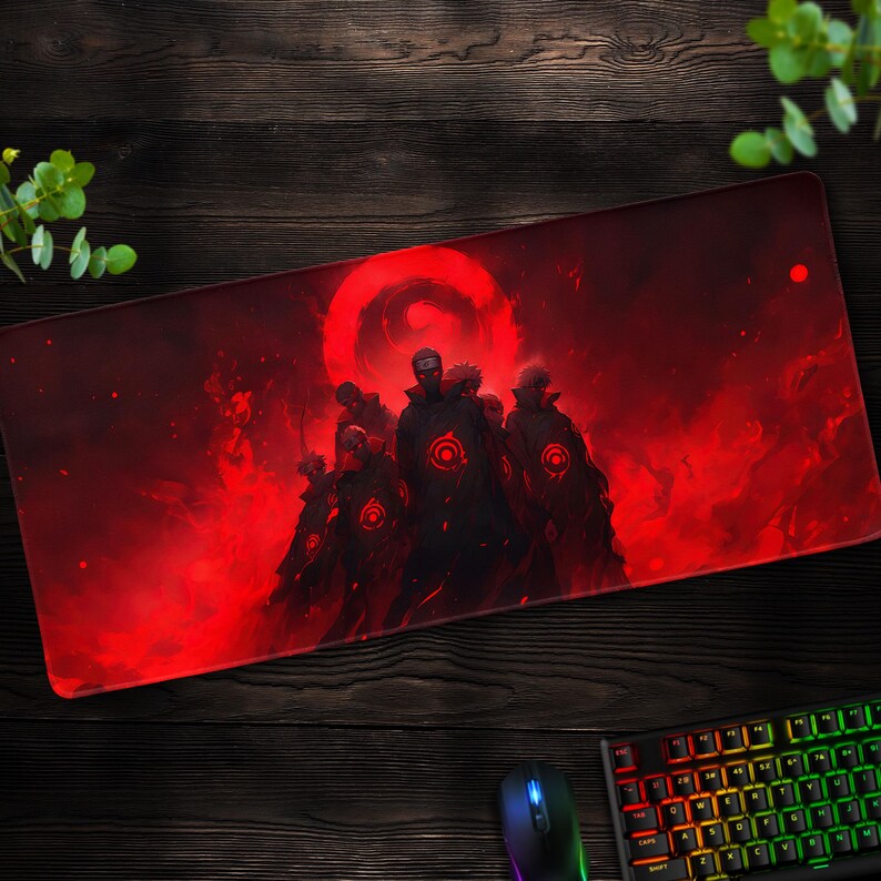 Akatsuki-inspired Anime Desk Mat Epic Ninja Clan Design for Naruto Fans ...