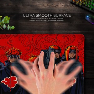Akatsuki Members Desk Mat - Naruto Anime Themed, Dramatic and Bold