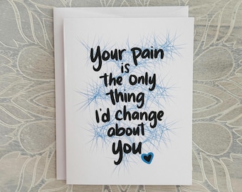 Chronic Pain Support Card: Eco Friendly Get Well Card
