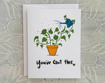 Self Care Plant Card: Encouragement & Support