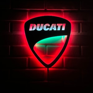 Ducati Led Sign, Ducati Wall Art, Ducati Wall Sign, Ducati Wall Decor, Ducati Neon Sign, Ducati Decor, Ducati Gift, Ducati Wall Light