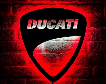 Ducati Led Sign, Ducati Wall Art, Ducati Wall Sign, Ducati Wall Decor, Ducati Neon Sign, Ducati Decor, Ducati Gift, Ducati Wall Light