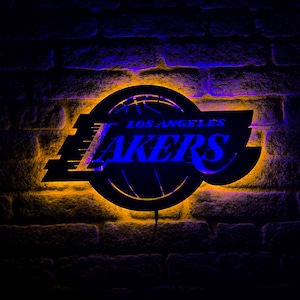 Los Angeles Lakers Led Sign, Lakers Wall Art, Lakers Wall Sign, Lakers Wall Decor, Lakers Neon Sign, Lakers Wall Light