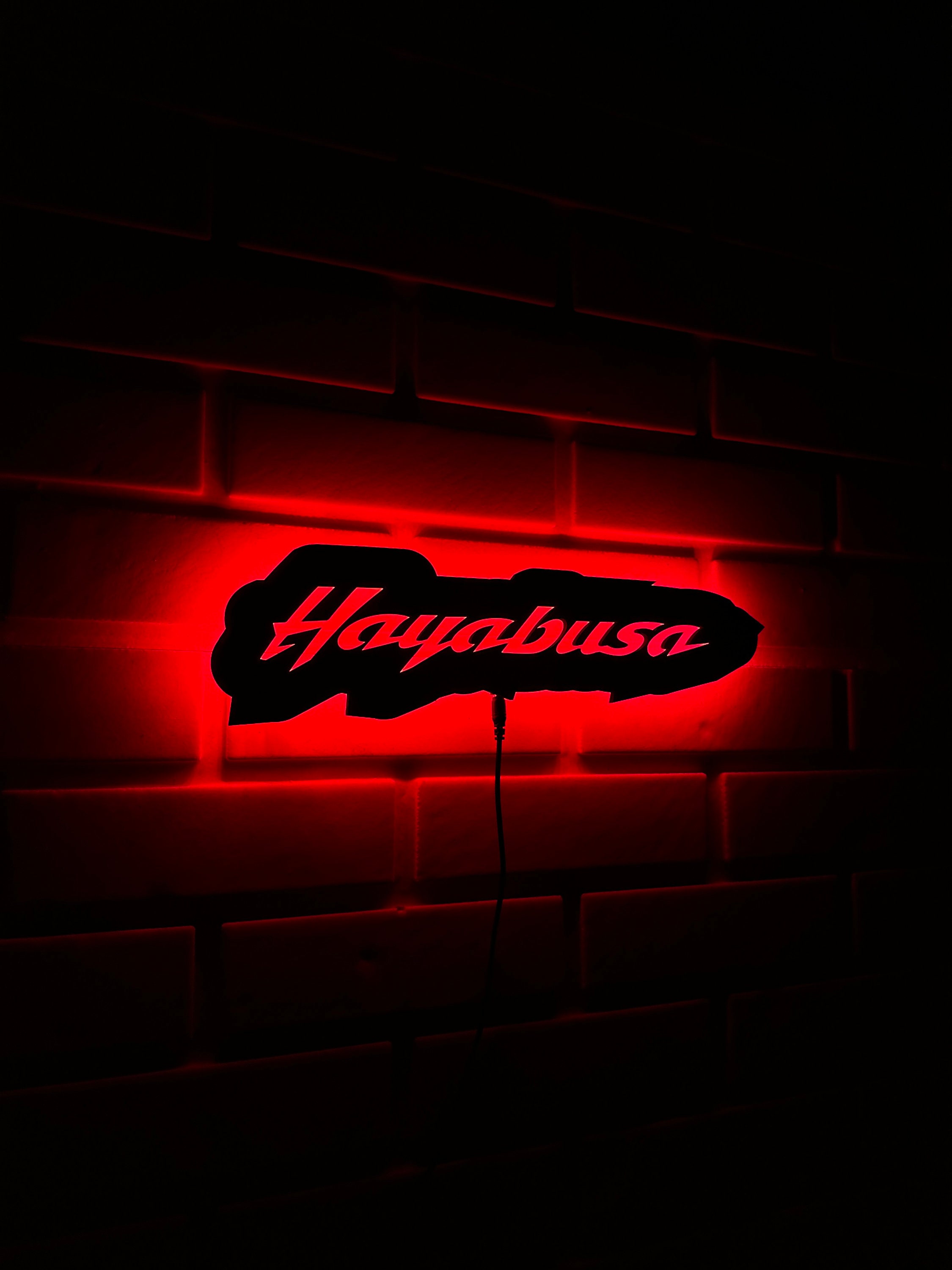 Suzuki Hayabusa Led Sign, Suzuki Hayabusa Wall Art, Hayabusa Wall Sign ...