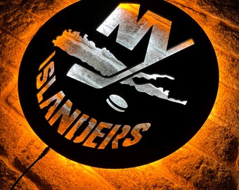 LogoArt NewYork Islanders lady battery water resistant   Silver and gold w/date NHL-New-York-Islanders-Logo-21  main image 4