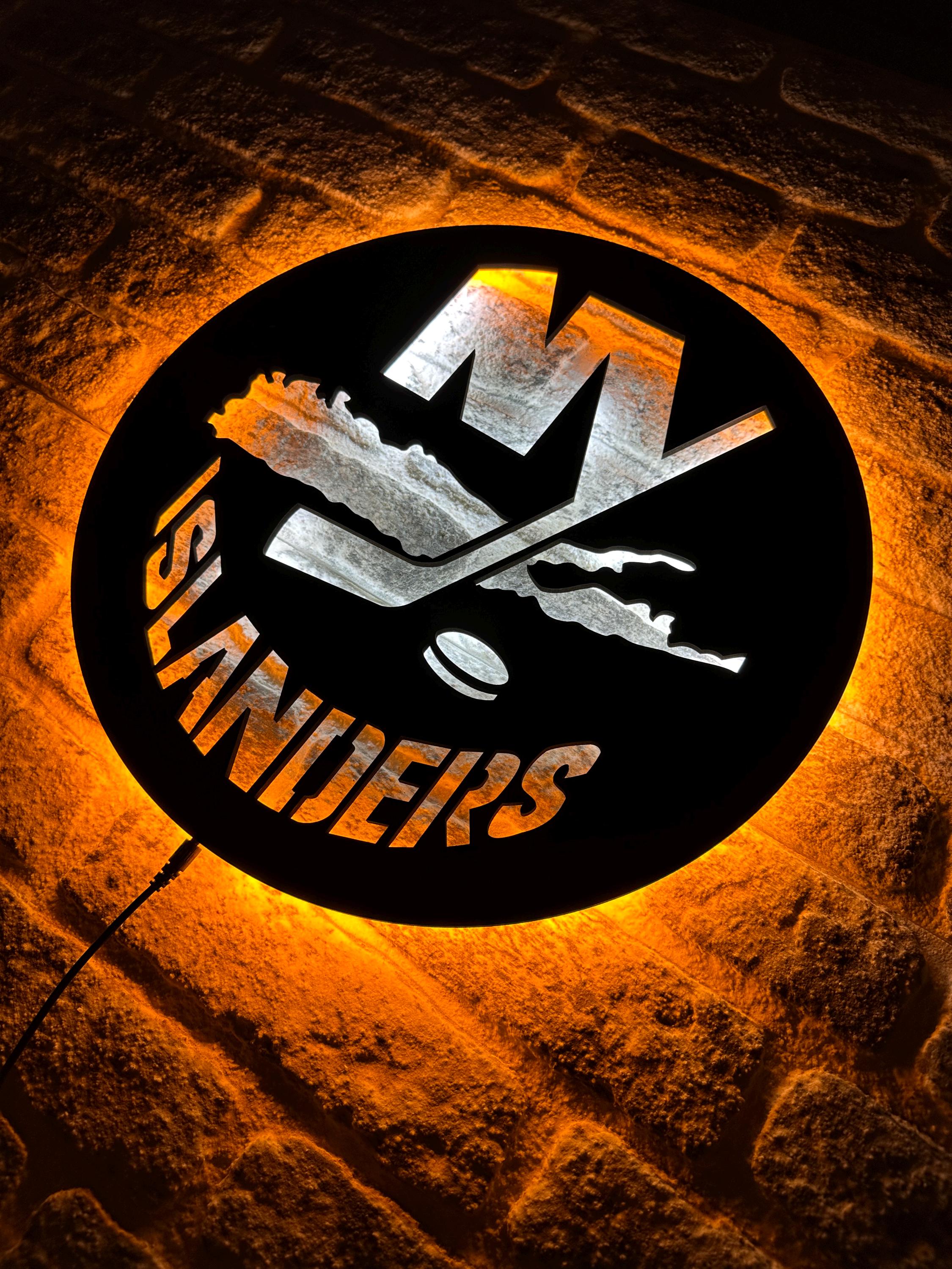 LogoArt NewYork Islanders lady battery water resistant stainless steel Ny Islanders Sign - Etsy main image 3