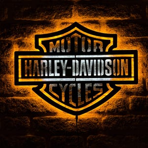 Harley Davidson Motorcycles Led Sign, Harley Davidson Wall Art, Harley Wall Sign, Harley Wall Decor, Harley Davidson Sign, Davidson Gift