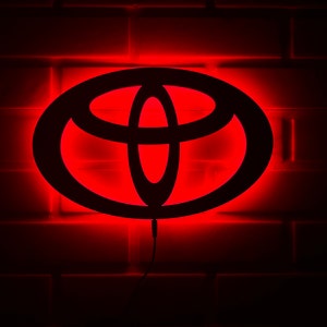 Toyota Led Sign, Toyota Wall Art, Toyota Wall Sign, Toyota Wall Decor, Toyota Neon Sign, Toyota Decor, Toyota Gift.