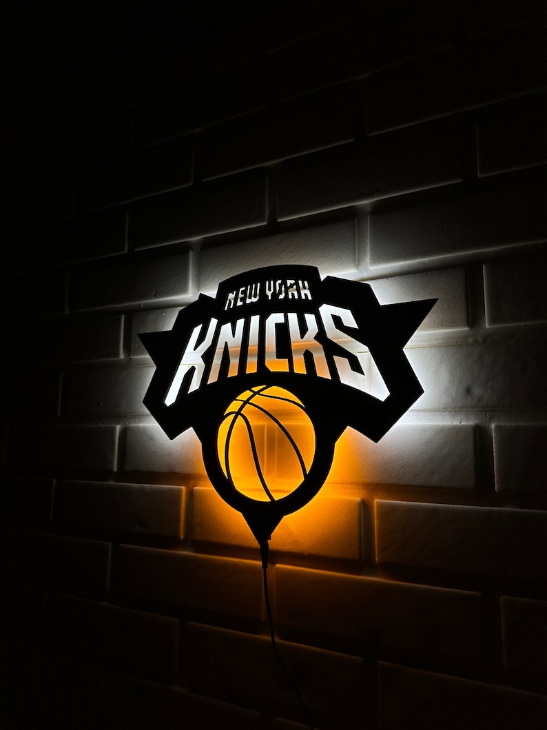 New York Knicks Led Sign, New York Knicks Wall Art, New York Knicks ...