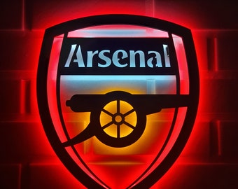 Arsenal Led Sign, Arsenal Wall Art, Arsenal Wall Sign, Arsenal Wall Decor, Arsenal Neon Sign, Arsenal Decor, Arsenal Gift,Arsenal Wall Light