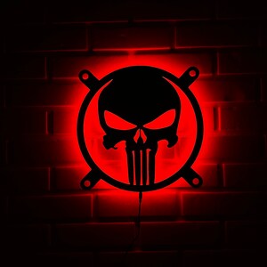 Punisher Led Sign, Punisher Wall Art, Punisher Wall Sign, Punisher Wall Decor, Punisher Neon Sign, Punisher Decor, Punisher Gift