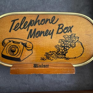 1970s Vintage Avon Telephone Money Box/Retro Windsor Design, Made in England, Collectible Coin Bank/gift for her/gift for him/christmas gift