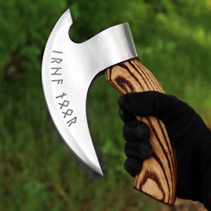 Pizza Cutter, Pizza Axe, Custom Hand Forged Viking Pizza Cutter, Viking Pizza Cutter For Valentine Gift, Rocking Pizza Cutter In Axe Style.