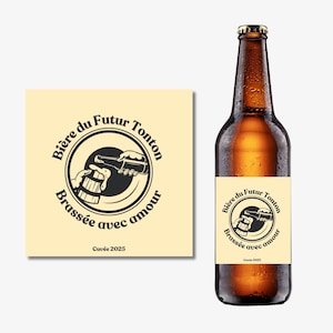 Etiquette Bière annonce Grossesse