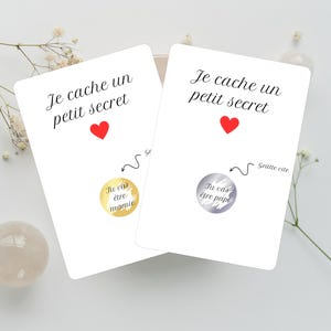 Carte à gratter Annonce Grossesse