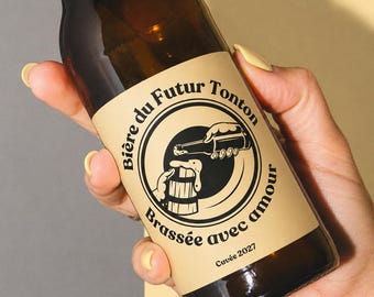Etiquette Bière annonce Grossesse