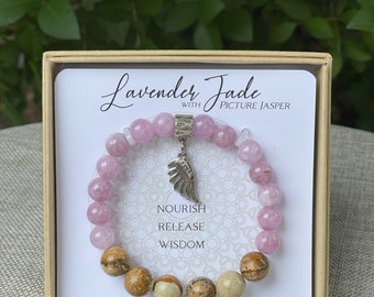 Lavender Jade Inspirit Energy Bracelet - SUPPORT