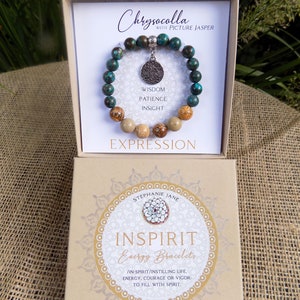 Chrysocolla Inspirit Energy Bracelet EXPRESSION image 2