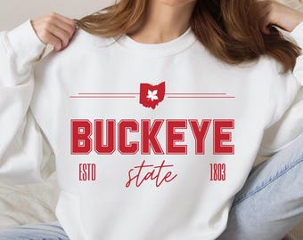 Ohio State Pride Sweatshirt Ohio Buckeye Sweatshirt The Buckeye State Shirt Ohio State Buckeye Pride Shirt Buckeye State Crewneck OSU Shirt