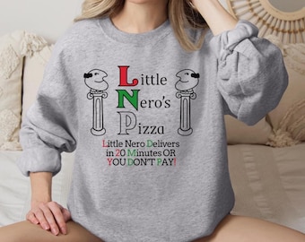 Felpa natalizia Little Nero's Pizza del film Mamma, ho perso l'aereo