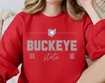 The Buckeye State Shirt Ohio State Pride Sweatshirt Ohio Buckeye Sweatshirt Ohio State Buckeye Pride Shirt Buckeye State Crewneck OSU Shirt
