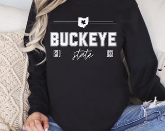 Ohio State-gåva grafisk t-shirt Ohio Buckeye State-gåva T-shirt Ohio State Buckeye Pride-tröja gåva för Buckeye State-älskare Ohio State-gåva