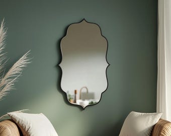 Tall Quatrefoil Wall Mirror: Modern Boho Home Decor