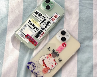 Tokyo Boy & Maneki Neko Lucky Cat iPhone Case