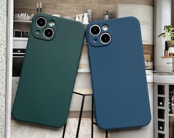 Best Seller Minimalist Matte Teal Matte Blue Navy Phone Cases for iPhone 15 14 13 12 11 Pro 15 Pro Max 15 Pro 16 pro max 16 pro