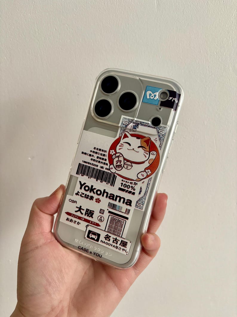 Kawaii Maneki Neko iPhone Case: Japanese Anime Lucky Cat Tokyo Medley image 16