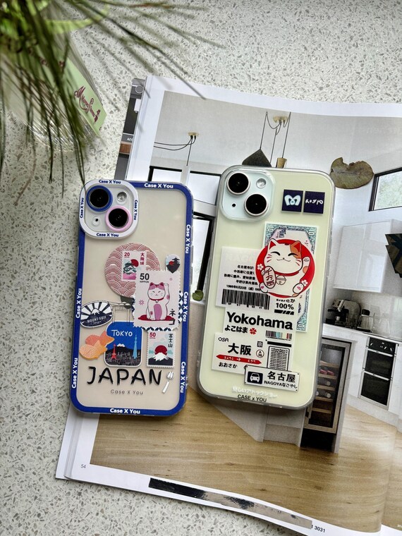 Kawaii Maneki Neko iPhone Case: Japanese Anime Lucky Cat Tokyo Medley