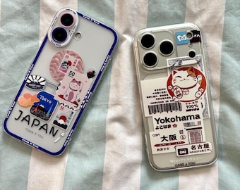Kawaii Maneki Neko iPhone Case: Japanese Anime Lucky Cat Tokyo Medley