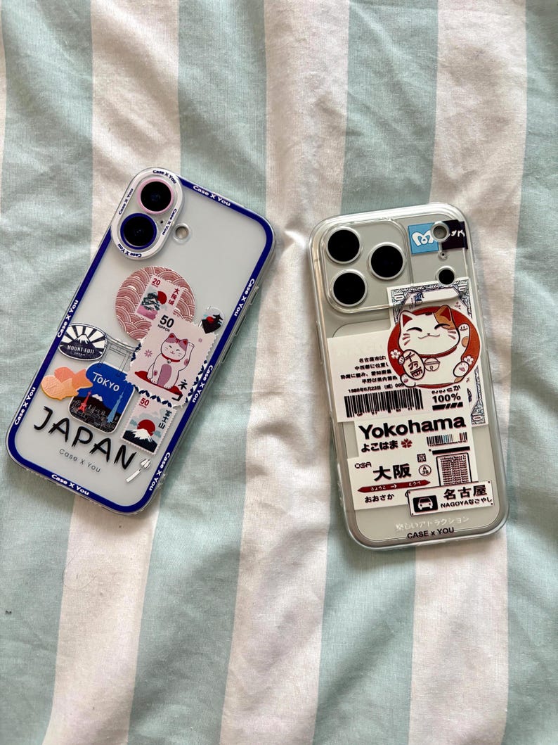 Kawaii Maneki Neko iPhone Case: Japanese Anime Lucky Cat Tokyo Medley image 1