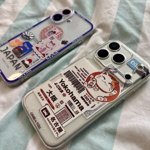 Kawaii Maneki Neko iPhone Case: Japanese Anime Lucky Cat Tokyo Medley image 5