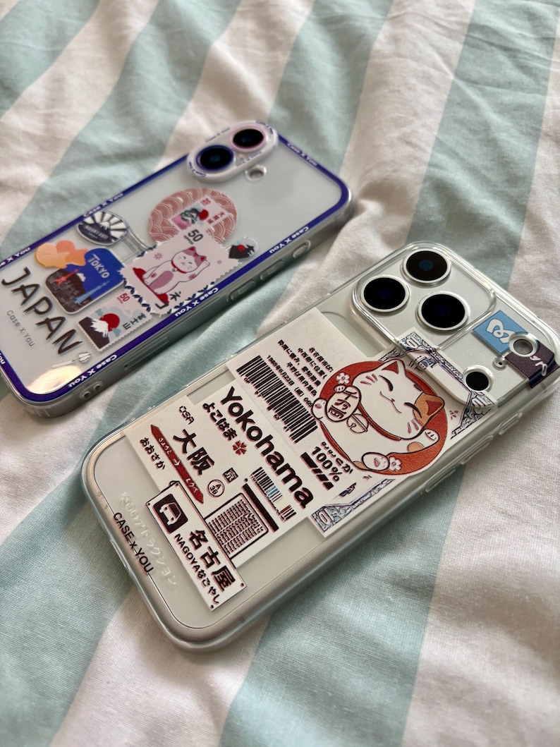 Kawaii Maneki Neko iPhone Case: Japanese Anime Lucky Cat Tokyo Medley image 5