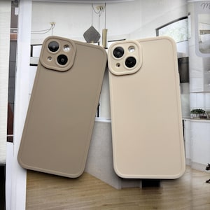Bestseller Trendy Minimalist Matte Tee Weiß Hellgrau iPhone Cases 16 15 14 13 12 11 Pro 15 Pro Max 15 Pro 16 Pro max 16 Pro