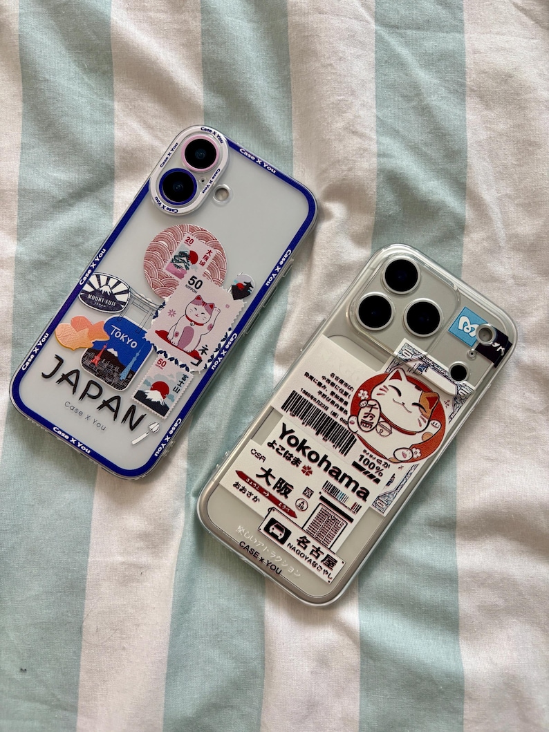 Kawaii Maneki Neko iPhone Case: Japanese Anime Lucky Cat Tokyo Medley image 2