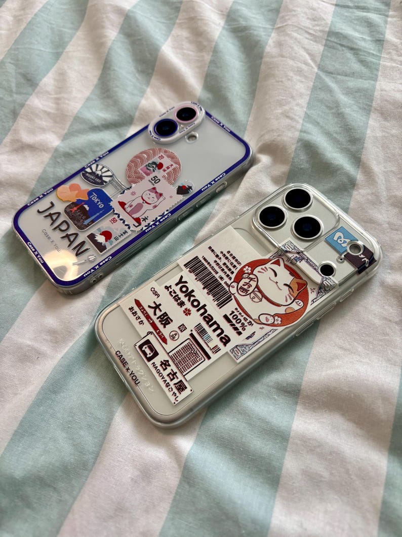 Kawaii Maneki Neko iPhone Case: Japanese Anime Lucky Cat Tokyo Medley image 6