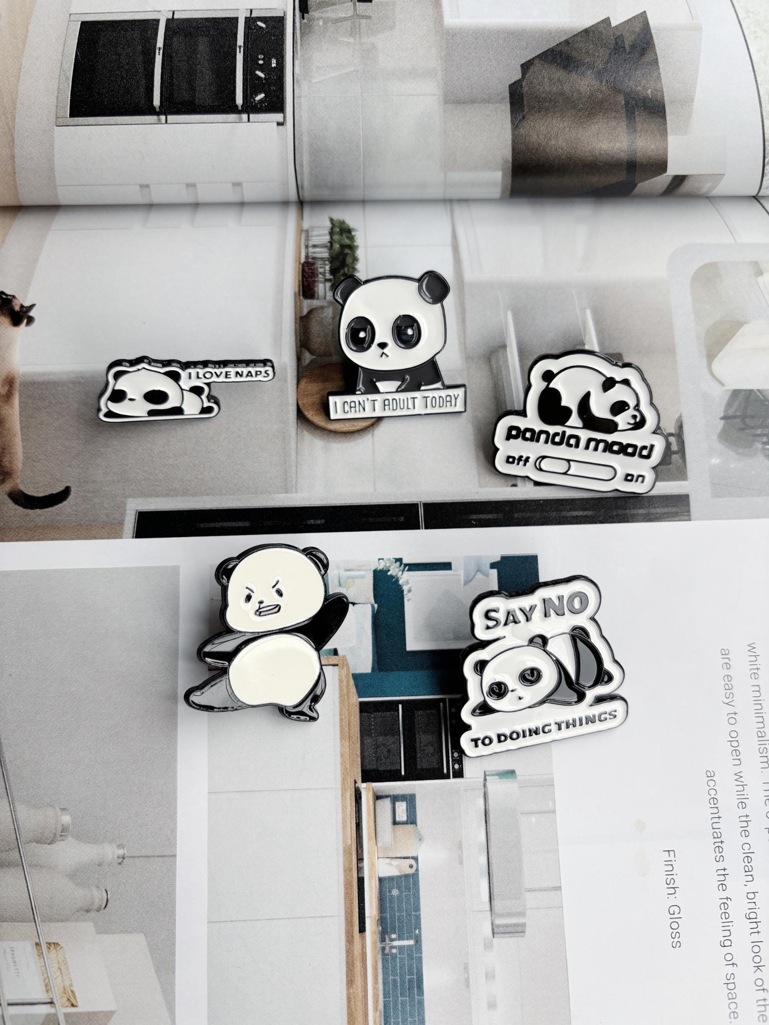 Spilla Ricamata A Mano A Forma Di Panda – 4,5 Cm, Per Zaino, Cappello O Giacca, Carina E Resistente