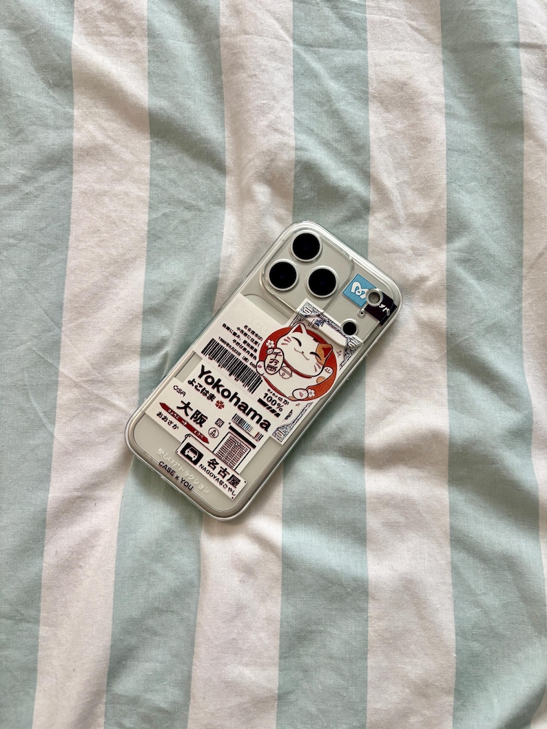 Kawaii Maneki Neko iPhone Case: Japanese Anime Lucky Cat Tokyo Medley image 8